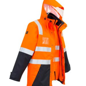 Mens Hi Vis 4 In 1 Waterproof Jacket