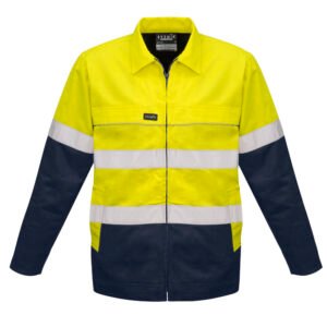 Mens Hi Vis Cotton Drill Jacket
