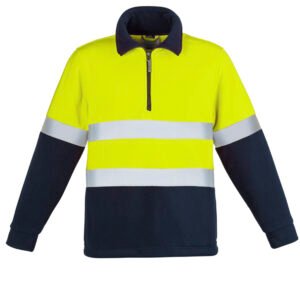 Unisex Hi Vis Polar Fleece Pullover - Hoop Taped