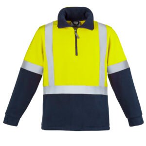 Unisex Hi Vis Polar Fleece Pullover - Shoulder Taped