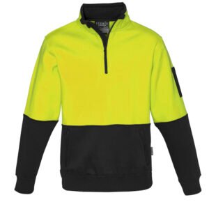Unisex Hi Vis 1/2 Zip Pullover