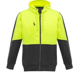 Unisex Hi Vis Full Zip Hoodie
