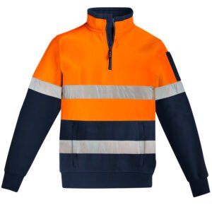 Unisex Hi Vis 1/4 Zip Pullover - Hoop Taped
