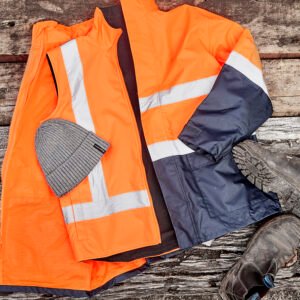 Unisex Hi Vis Waterproof Reversible Vest