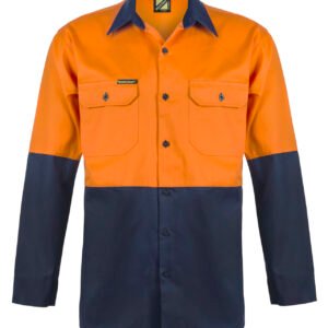 TWO TONE LONG SLEEVE SHIRT