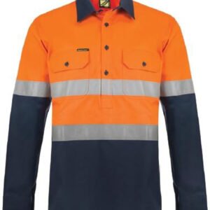 2TONE HALF PLKET SHT W TAPE