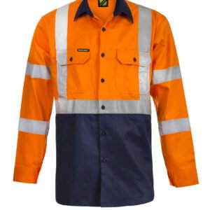 HI VIS X PATTERN CSR LS  SHIRT