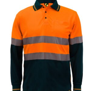 HI VIS TWO TONE LS POLO & TAPE