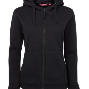 JB's LADIES FULL ZIP FLEECY HOODIE