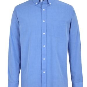 JB's L/S FINE CHAMBRAY SHIRT LT BLUE