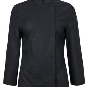 JB's LADIES L/S SNAP BUTTON CHEFS JACKET