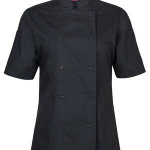 JB's LADIES S/S SNAP BUTTON CHEFS JACKET