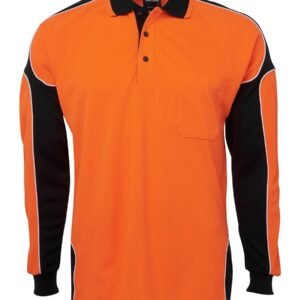 JB's HI VIS L/S ARM PANEL POLO