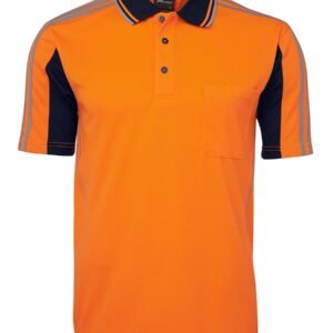 JB's HI VIS S/S ARM TAPE POLO