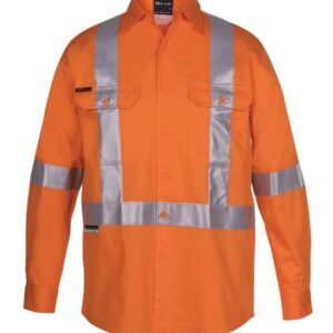 JB's HI VIS (D+N) L/S 150G CROSS BACK TAPE SHIRT