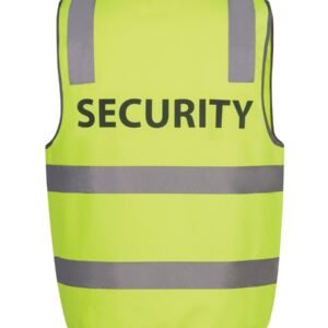 JB's HI VIS (D+N) SAFETY VEST WITH SECURITY PRINT