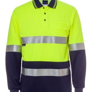 JB's HI VIS L/S (D+N) COTTON BACK POLO