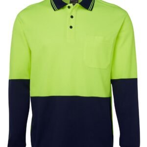 JB's HI VIS L/S COTTON BACK POLO