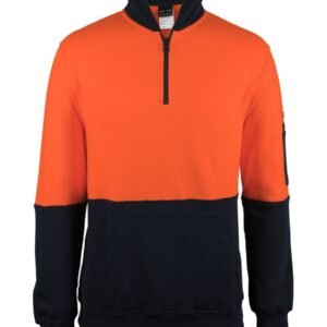 JB's HI VIS 310 COTTON 1/2 ZIP FLEECE