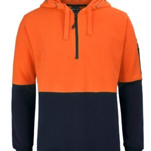 JB's HI VIS 1/2 ZIP FLEECY HOODIE