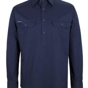 JB's CLOSE FRONT L/S 150G WORK SHIRT