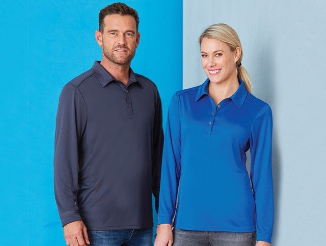 LADIES FRESHEN L/S POLO SHIRT